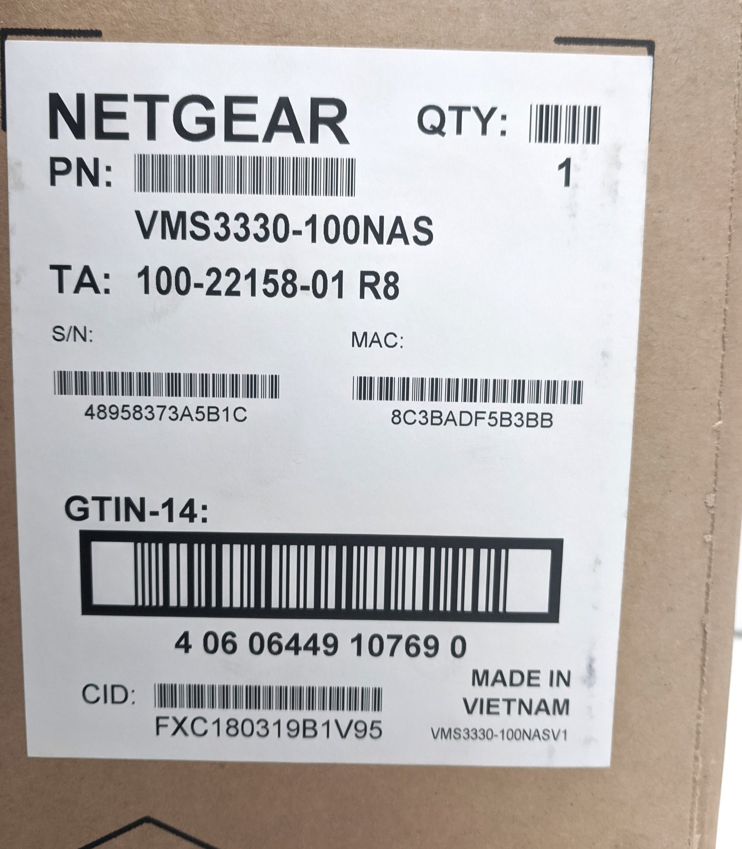 NETGEAR ARLO VMS3330-100NAS SECURITY CAMERAS