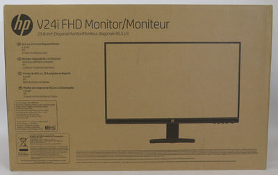 Open Box HP V24i Monitor,24" LED Monitor HDMI VGA 9RV15AA