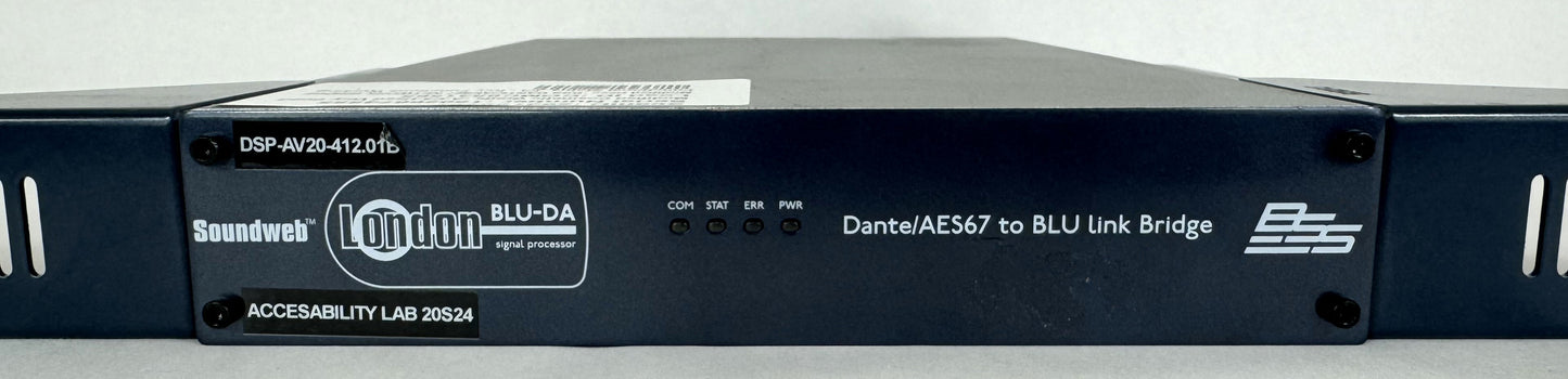 BSS Soundweb London Blu-DA To Dante/AES67 To BLU Link Bridge BSSBLU-DANMX