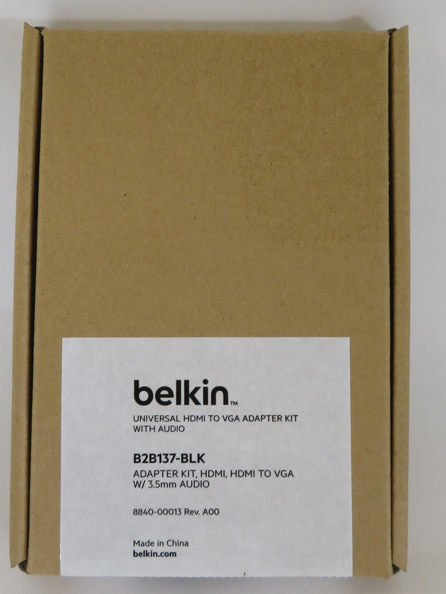 Brand New Sealed Belkin B2B137-Blk HDMI to VGA Adapter Kit w/ 3.5mm Audio