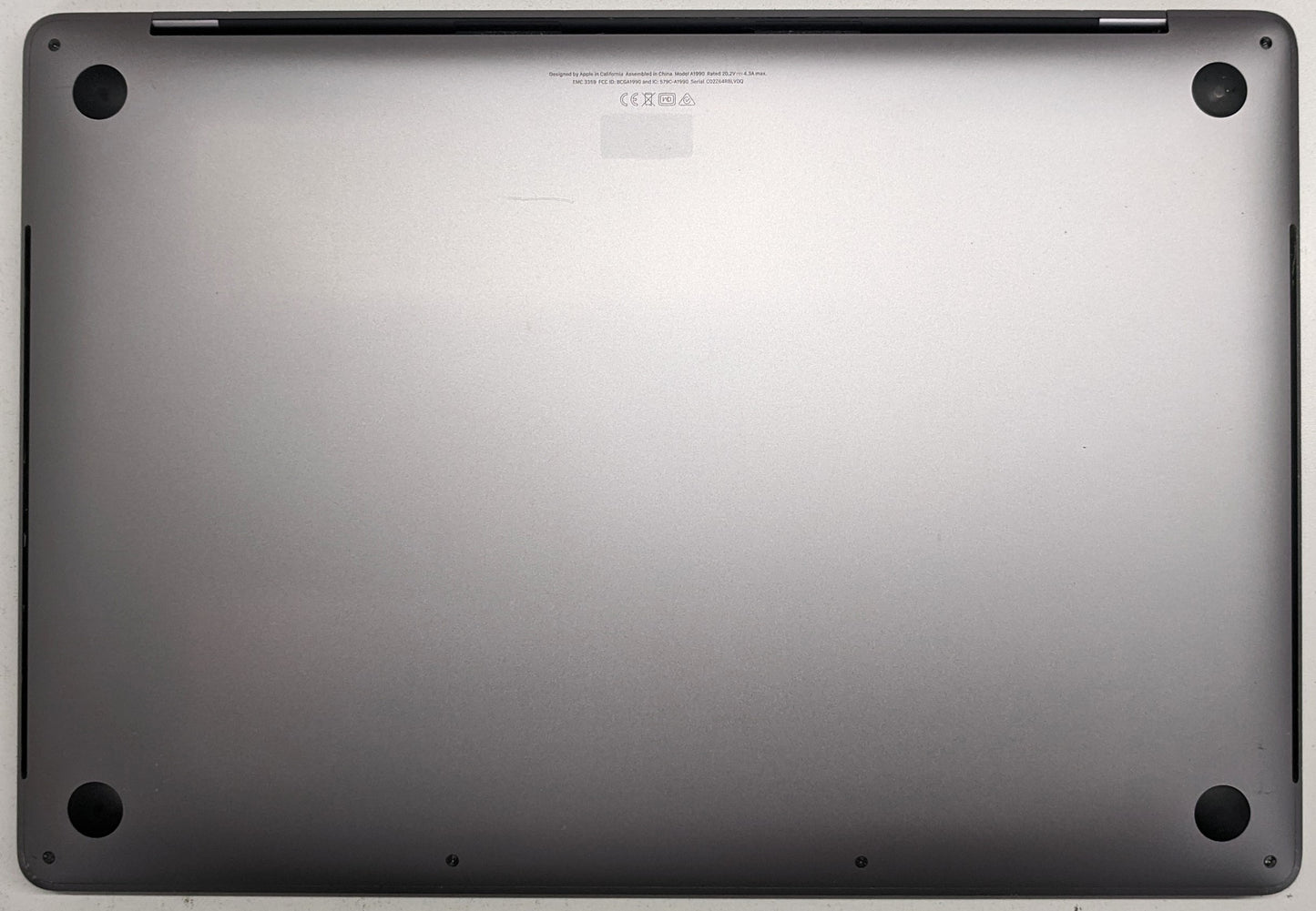 MACBOOK PRO A1990 i9-9980HK@2.40GHZ,32GB,1TB