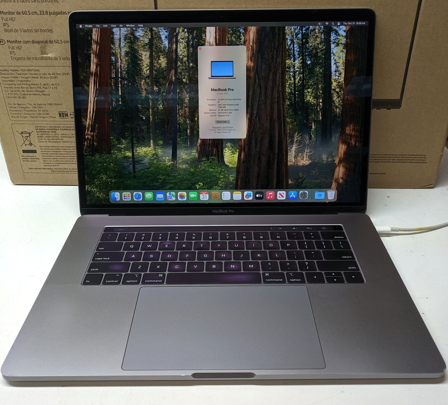 MACBOOK PRO A1990 i9-9980HK@2.4GHZ, 32GB, 1TB