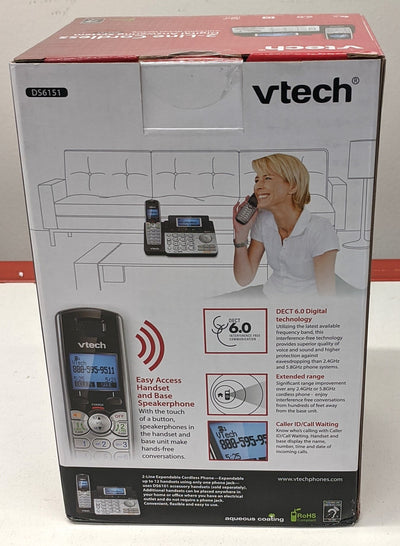 VTECH DS6151 2-Line DECT 6.0 Cordless Digital Answering System and Caller ID