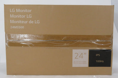 Open Box LG 24MS500-B 24in IPS Computer Monitor FHD (1920x1080) 100Hz HDMI