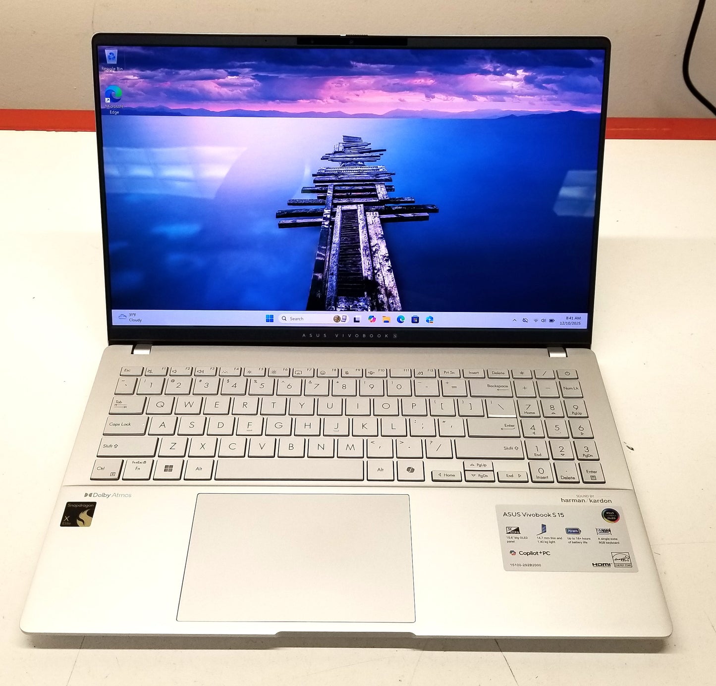 ASUS VIVOBOOK S5507Q 15.6 IN X1E78100, 16GB MEMORY, 1TB SSD