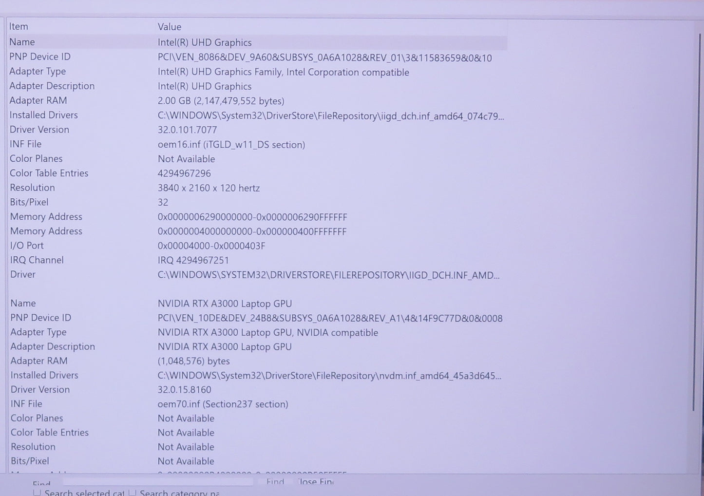 Dell Precision 7760 17in 4K i9 11950H 2.6GHz 32GB RAM 512GB Win 11 Pro RTX A3000