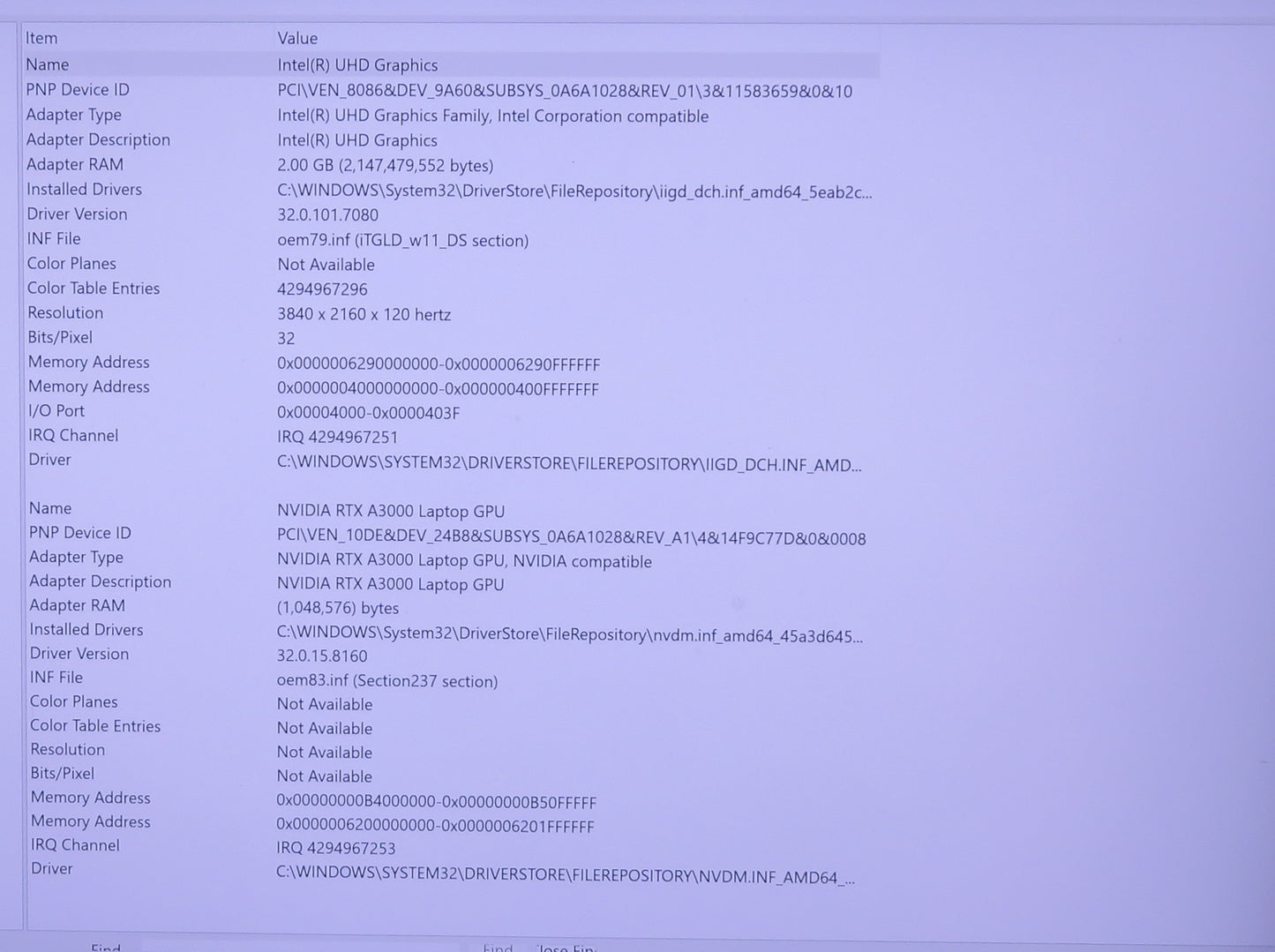 Dell Precision 7760 17in 4K i9 11950H 2.6GHz 32GB RAM 512GB Win 11 Pro RTX A3000