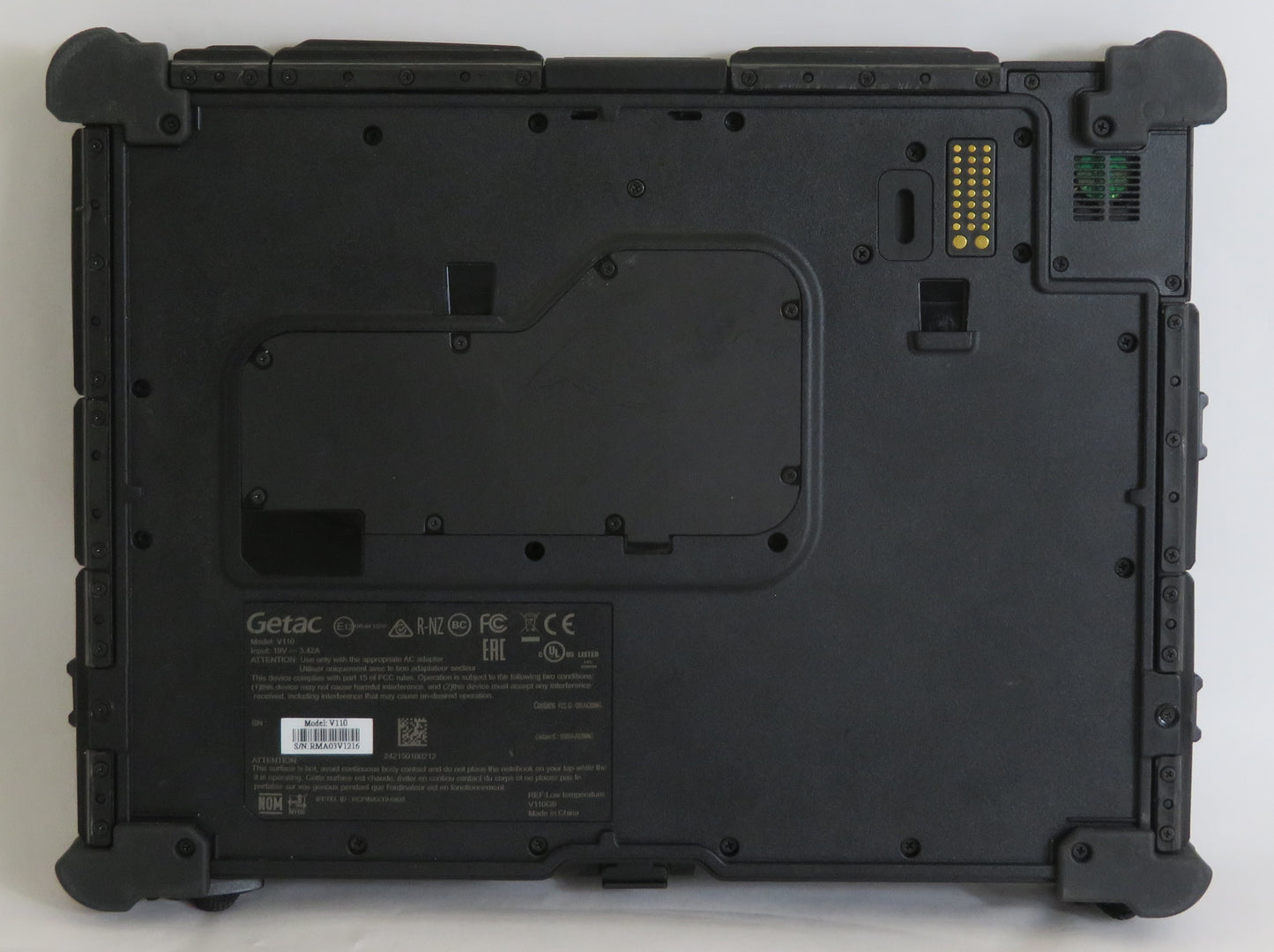 GETAC V110 RUGGED LAPTOP I5 10210U 1.60GHZ 16GB RAM 256GB W11P DUAL BATTERY