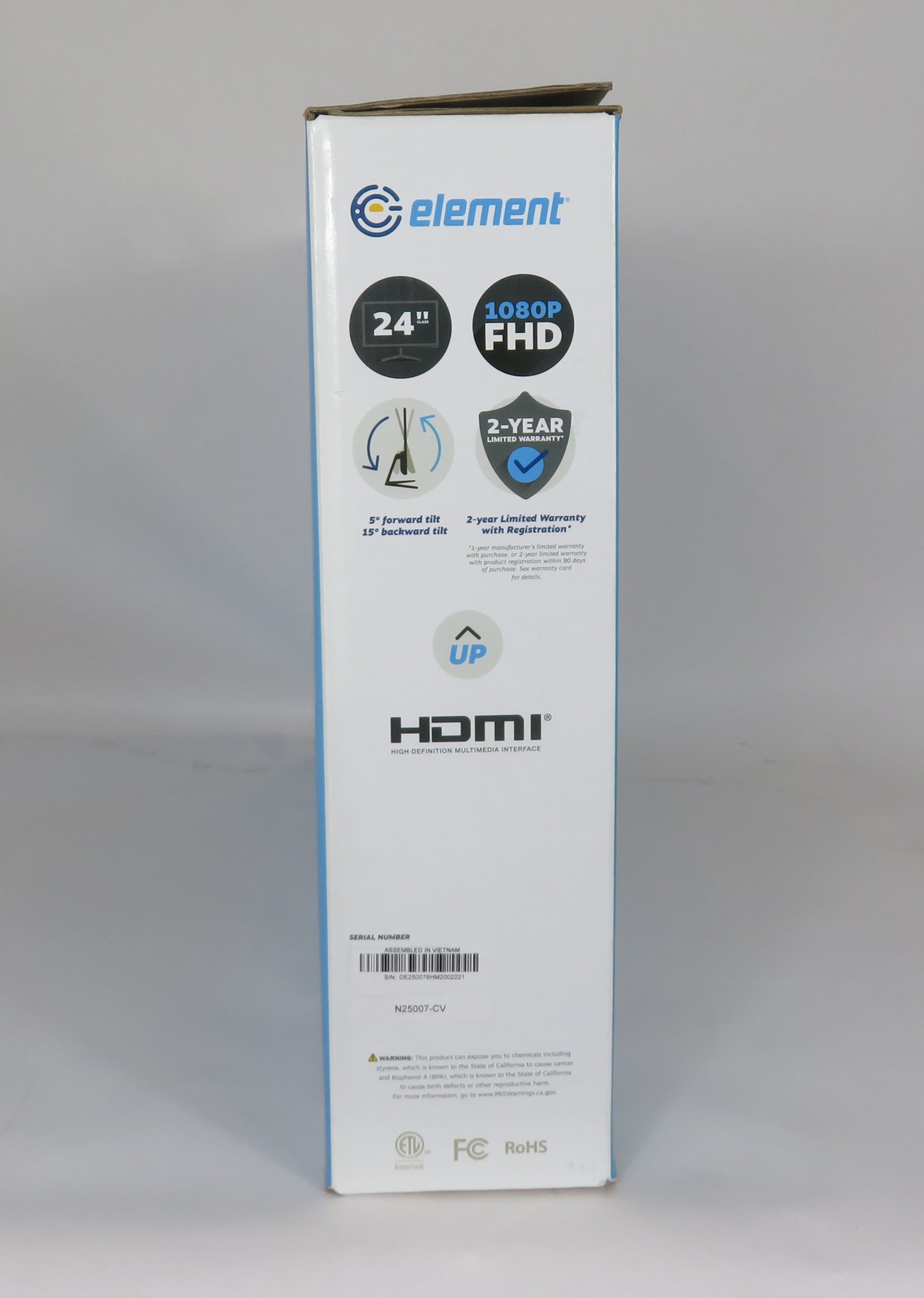 Element Electronics EM2FPAB24B 24" 1080P Frameless Monitor