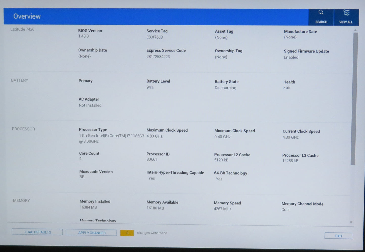 Dell Latitude 7420 14in Touchscreen i7 1185G7 3.0GHz 16GB RAM 512GB Win11 Pro