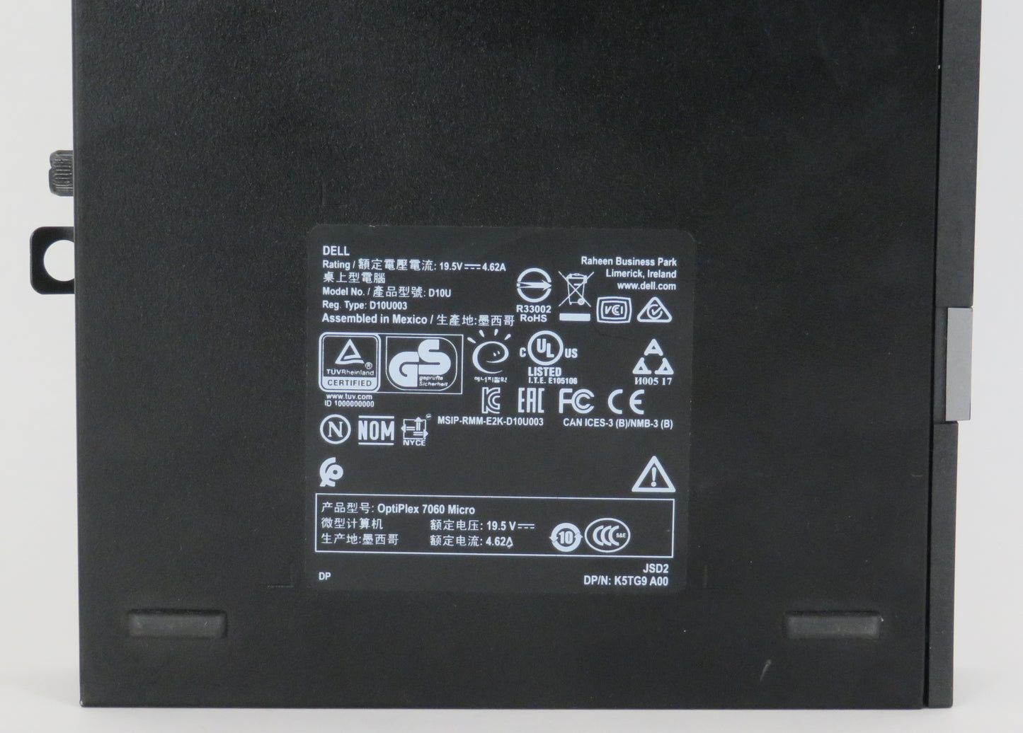 Dell Optiplex 7060 Micro Form Factor i7 8700T 2.4GHz 8GB RAM 256GB Win11 Pro