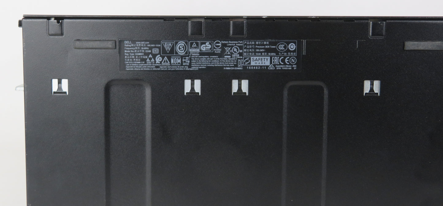 Dell Precision Tower 3630 i9 9900K 3.6GHz 64GB RAM 2TB HDD WIN11 WX 3100 DVD RW