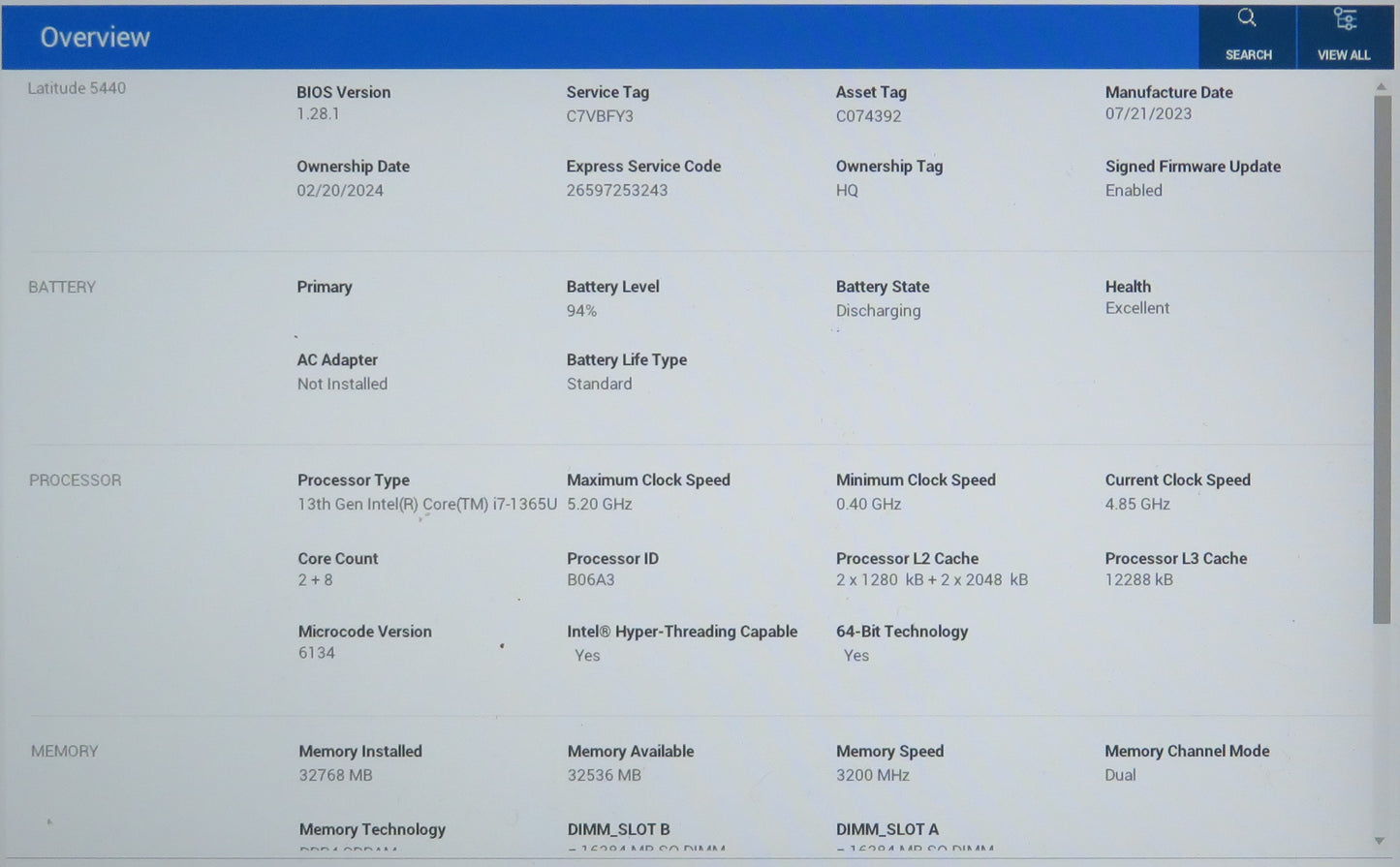 Dell Latitude 5430 14in i7-1265U 1.8GHz 16GB RAM 512GB Windows 11 Pro