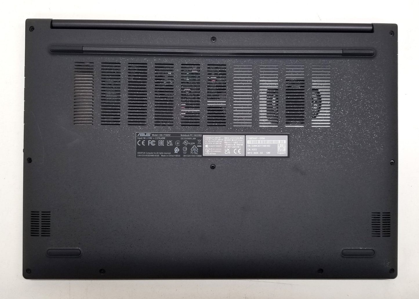 ASUS VIVOBOOK F1605V 16 IN i5-120U, 16GB, 512GB