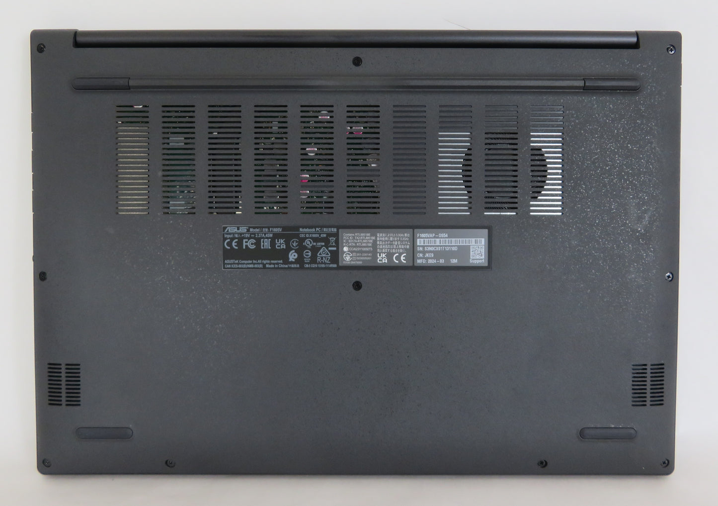 ASUS VIVOBOOK F1605V 16IN CORE 5 120U 1.4GHz 16GB RAM 512GB SSD WIN11 HOME