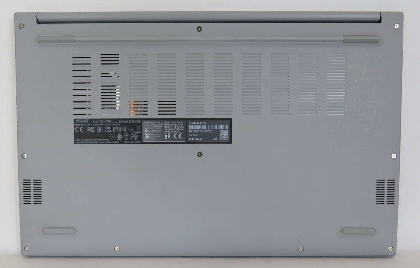 ASUS F1504V Vivobook 15.6in Intel Core 7 150U 1.8GHz 16GB RAM 512GB SSD W11