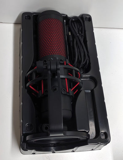 HyperX QuadCast USB Microphone, Red/Black