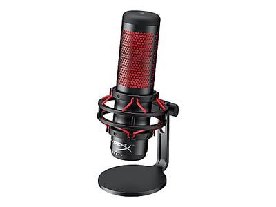 HyperX QuadCast USB Microphone, Red/Black