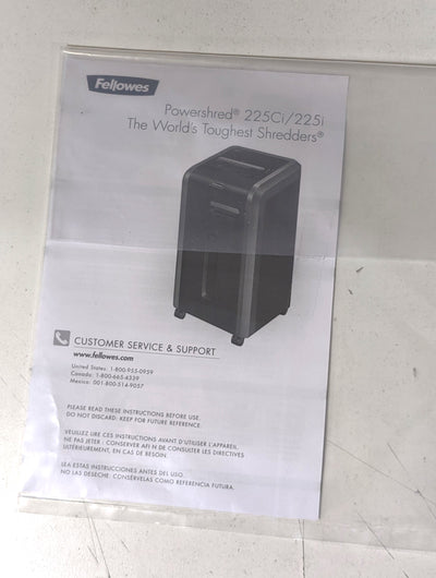 Fellowes Powershred 225Ci Cross-Cut Shredder