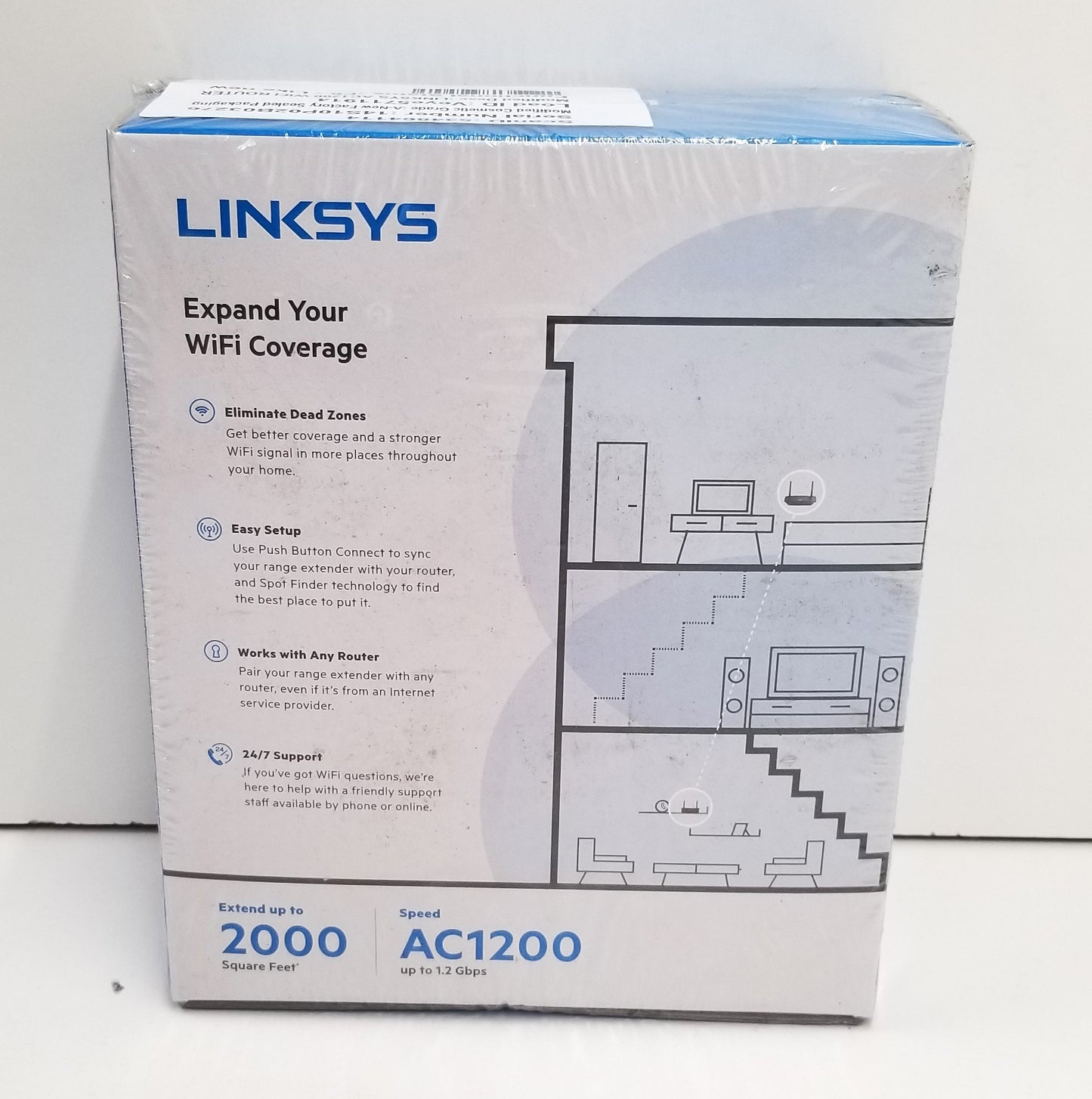 Linksys AC1200 Dual-Band Table Top Wi-Fi Range Extender