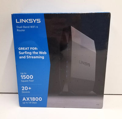 LINKSYS AX1800 DUAL-BAND WIFI 6 ROUTER