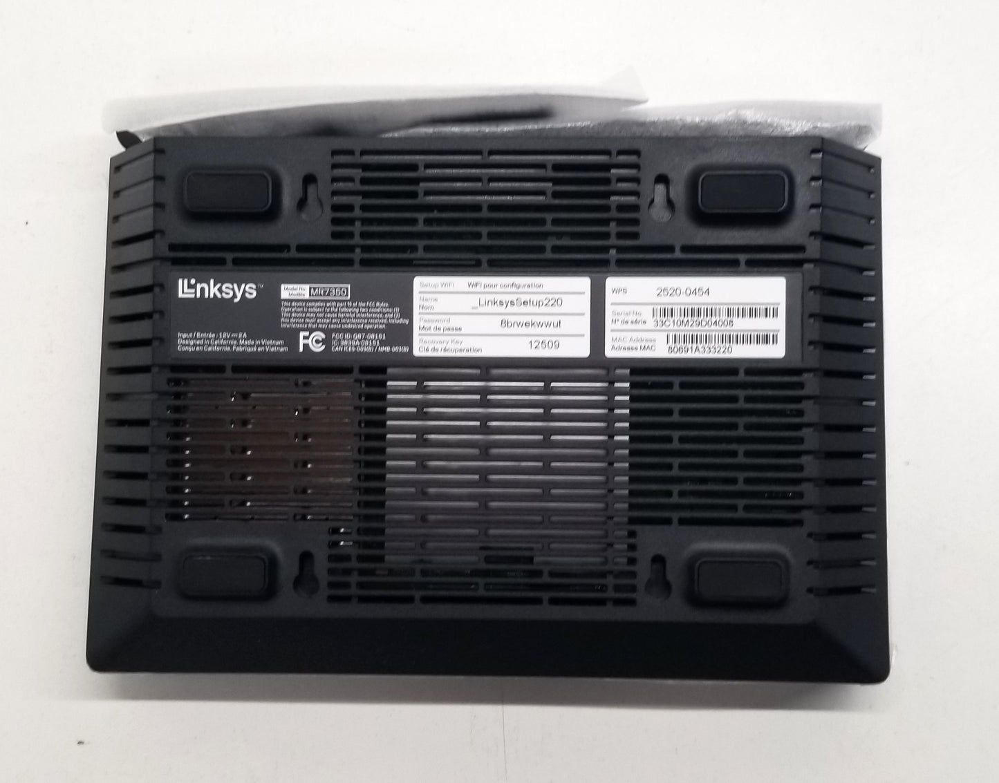 Linksys Max-Stream™ MR7350 Wireless-AX Wi-Fi 6 Router