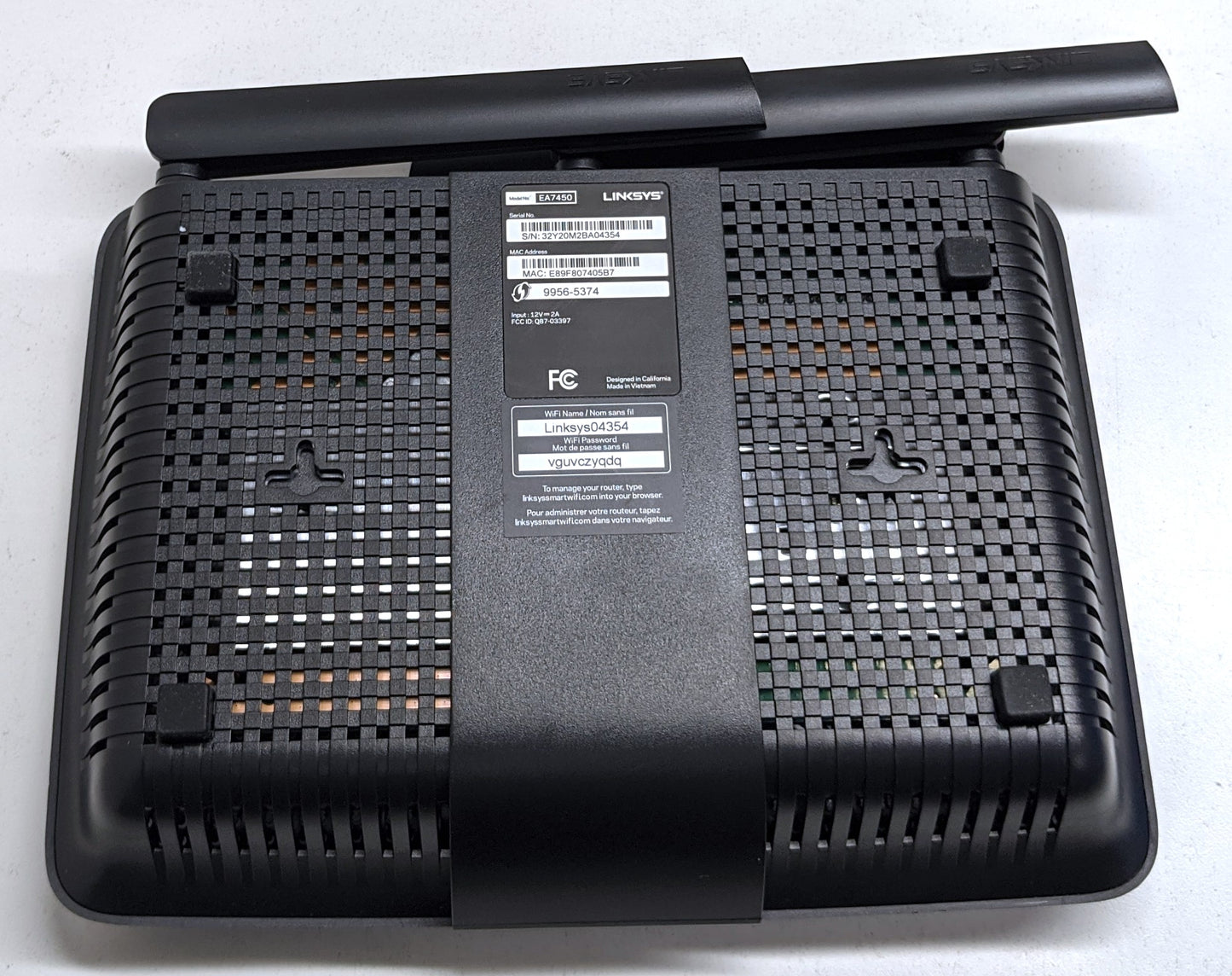 LINKSYS AC1900 EA7450 DUAL-BAND WIFI 5 ROUTER
