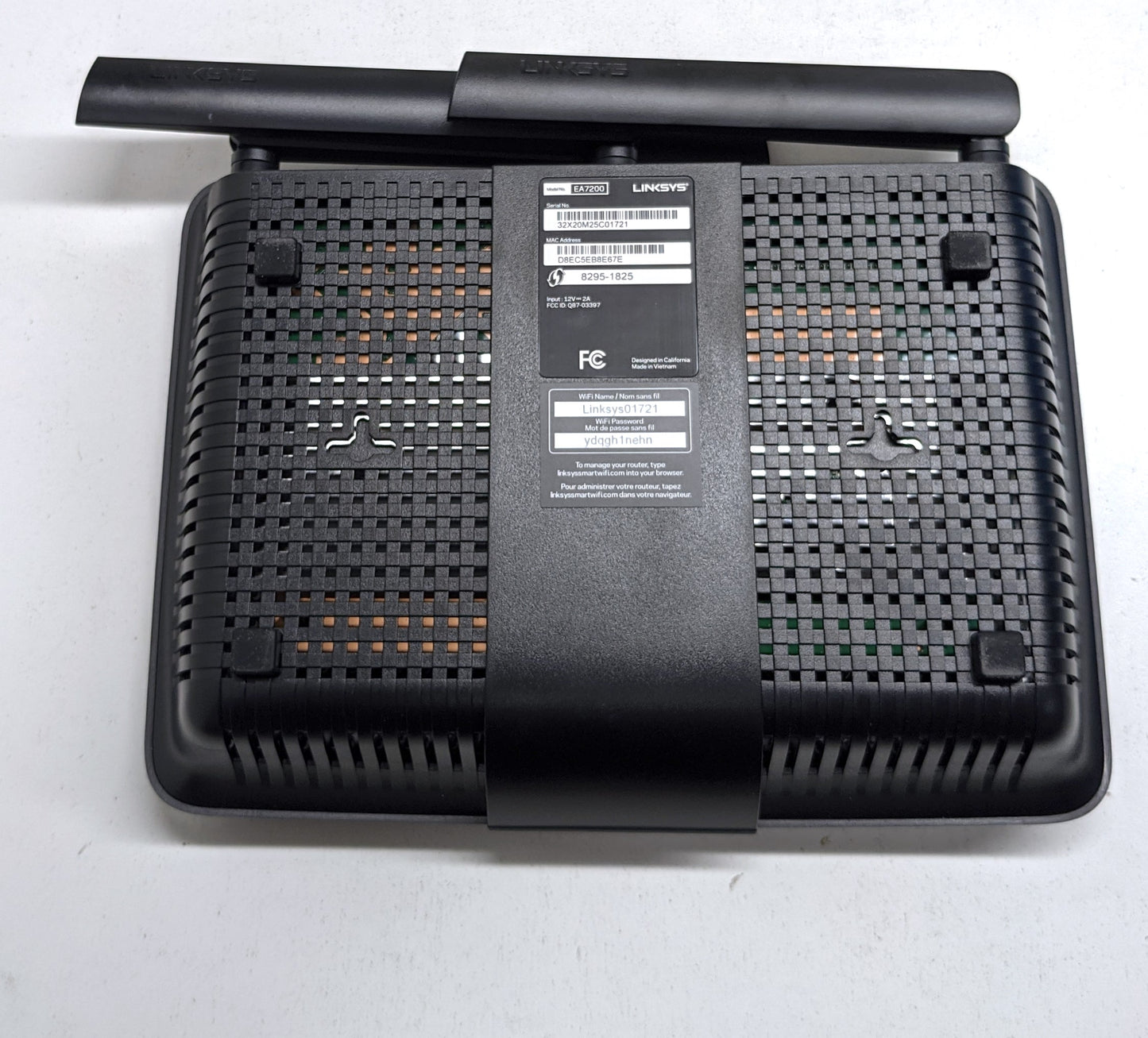LINKSYS MAX-STREAM EA7200 AC1750 DUAL BAND WiFi ROUTER