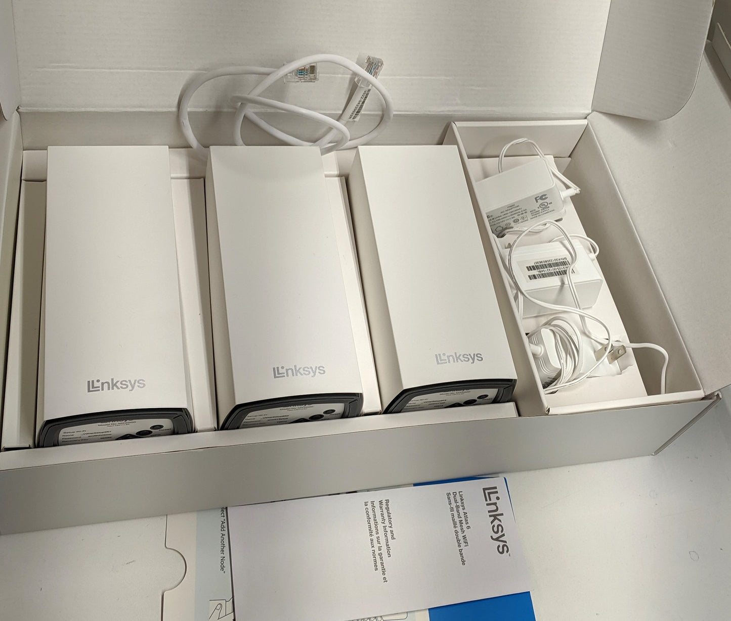 Linksys Atlas 6 WiFi 6 Router AX3000 Dual Band (3-pack)-White