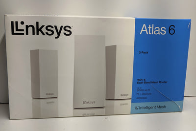 Linksys Atlas 6 WiFi 6 Router AX3000 Dual Band (3-pack)-White