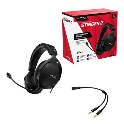 HyperX Cloud Stinger 2 Wired Gaming Headset, Black