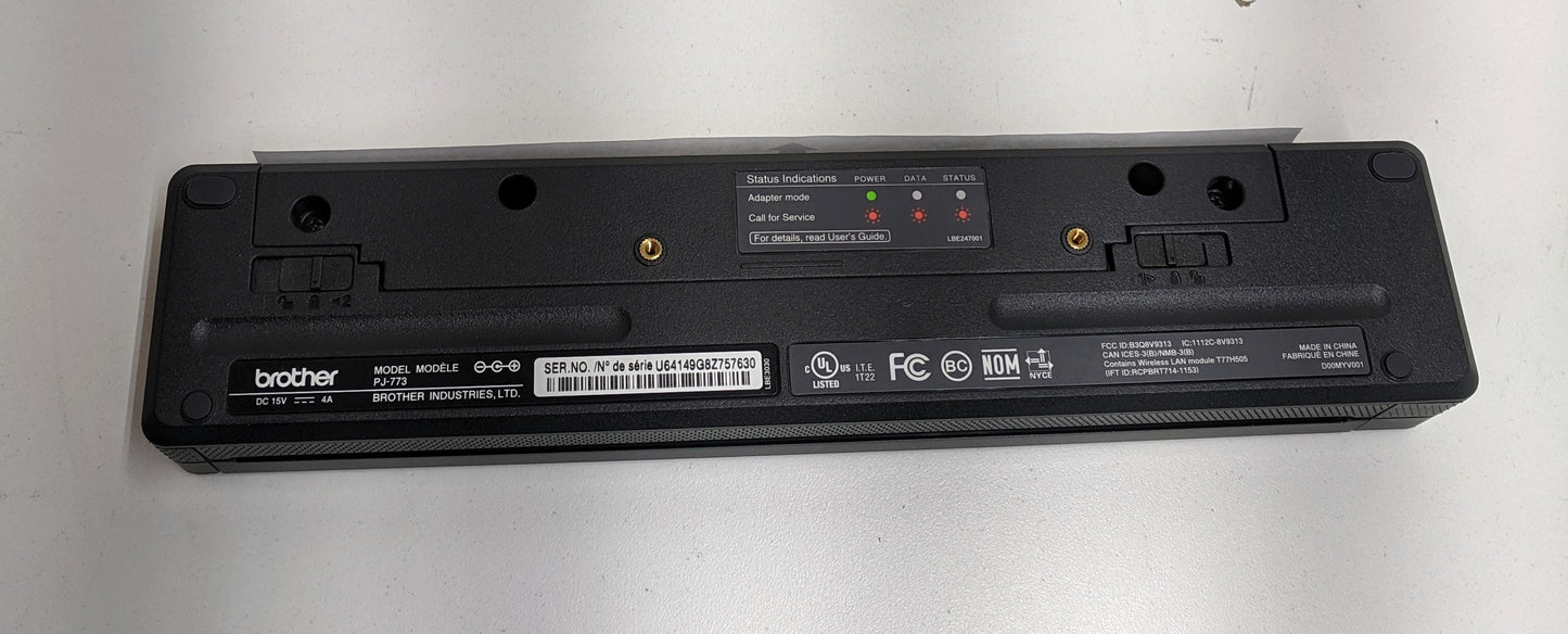 Brother PocketJet PJ773 Direct Thermal Printer-Monochrome