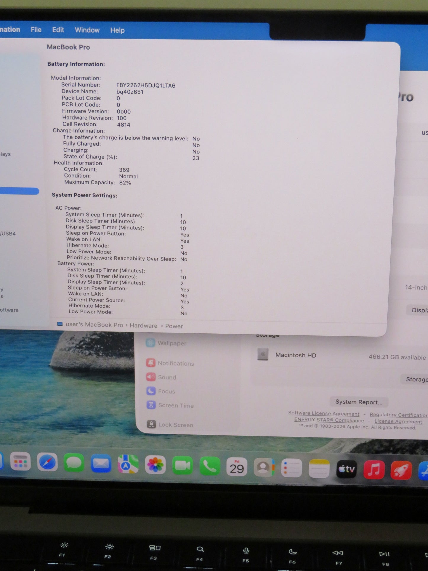 Apple Macbook Pro 2021 14in Retina XDR M1 Pro 16GB RAM 512GB SSD Tahoe A2442