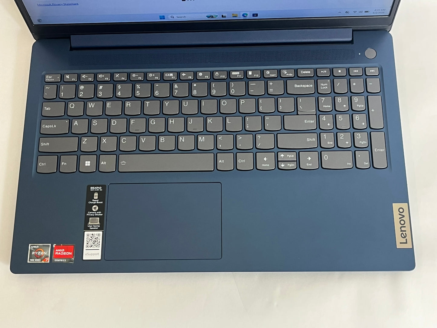 Ideapad Slim 3 15ABR8 15.6in FHD AMD Ryzen 7 7730U 2GHz 16GB RAM 512GB SSD