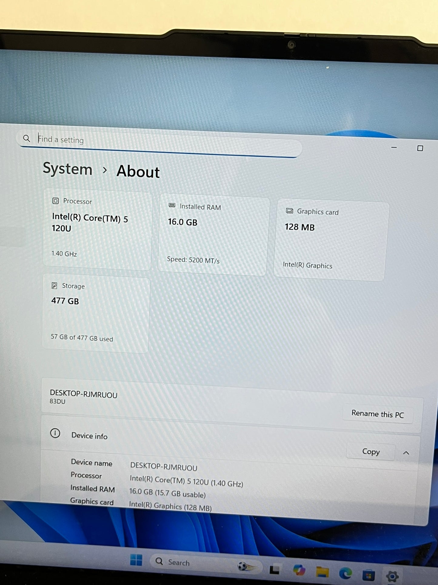 Ideapad 5 2-in-1 16IRU9 16in FHD Intel Core 5 120U 1.4GHz 16GB RAM 512GB SSD