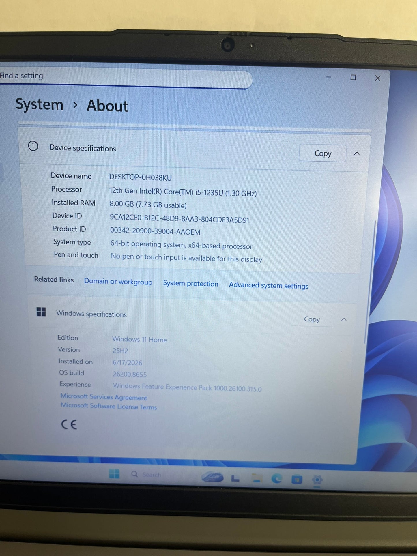 Lenovo IdeaPad 3 15IAU7 15.6IN i5-1235U 8GB 256GB SSD W11