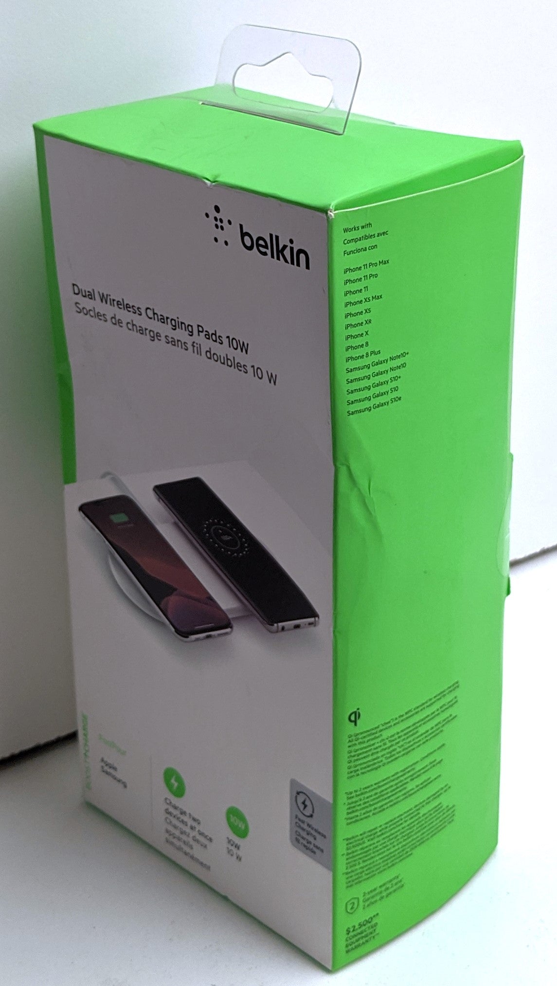 BELKIN WIRELESS CHARGING DUAL PADS 10W (APPLE/SAMSUNG)