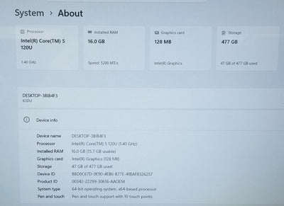 Lenovo IdeaPad 5 2-IN-ONE 16 In Touch Screen 16IRU9 5-120U,16GB,512GB
