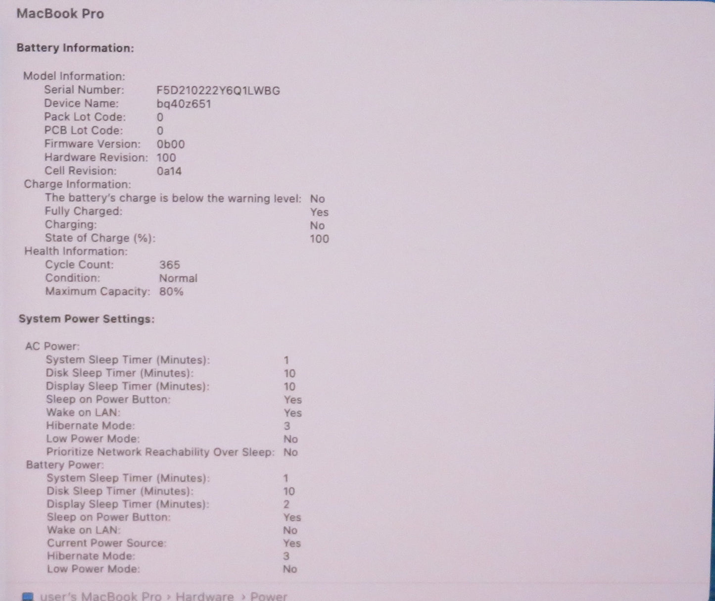 Apple Macbook Pro 2021 16in Retina XDR M1 Pro 16GB RAM 512GB macOS A2485