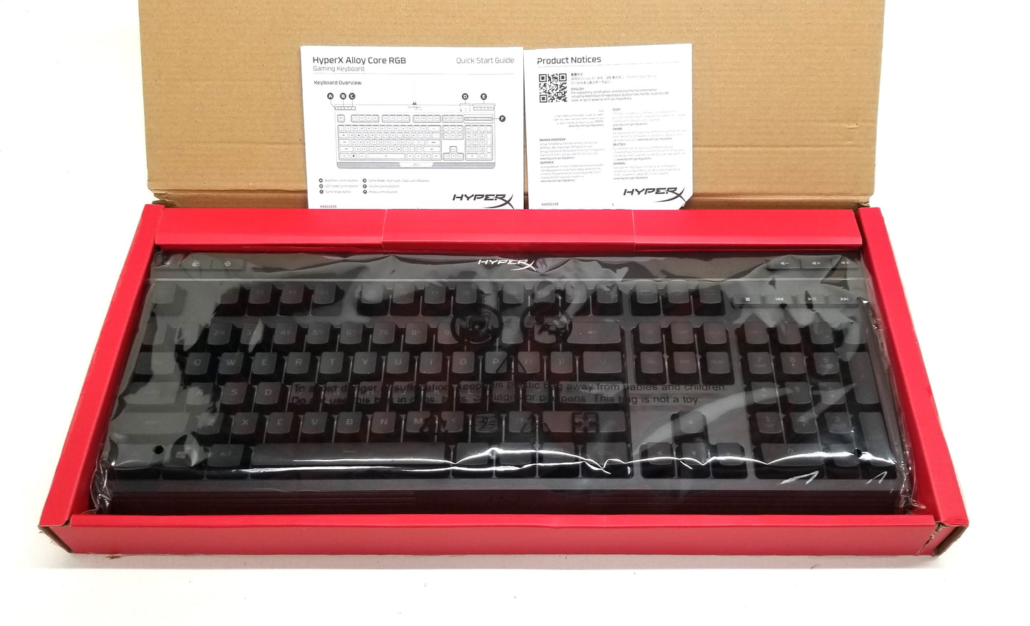 HyperX Alloy Core RGB Membrane Gaming Keyboard