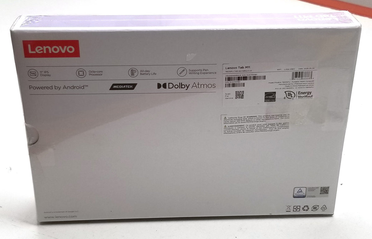Lenovo Tab M11" FHD LCD Tablet MTK G88, 4GB, 128GB