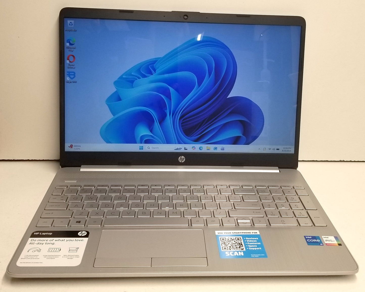 HP 15-DW3125OD LAPTOP 15.6in  i5-1135G7 8GB 512GB