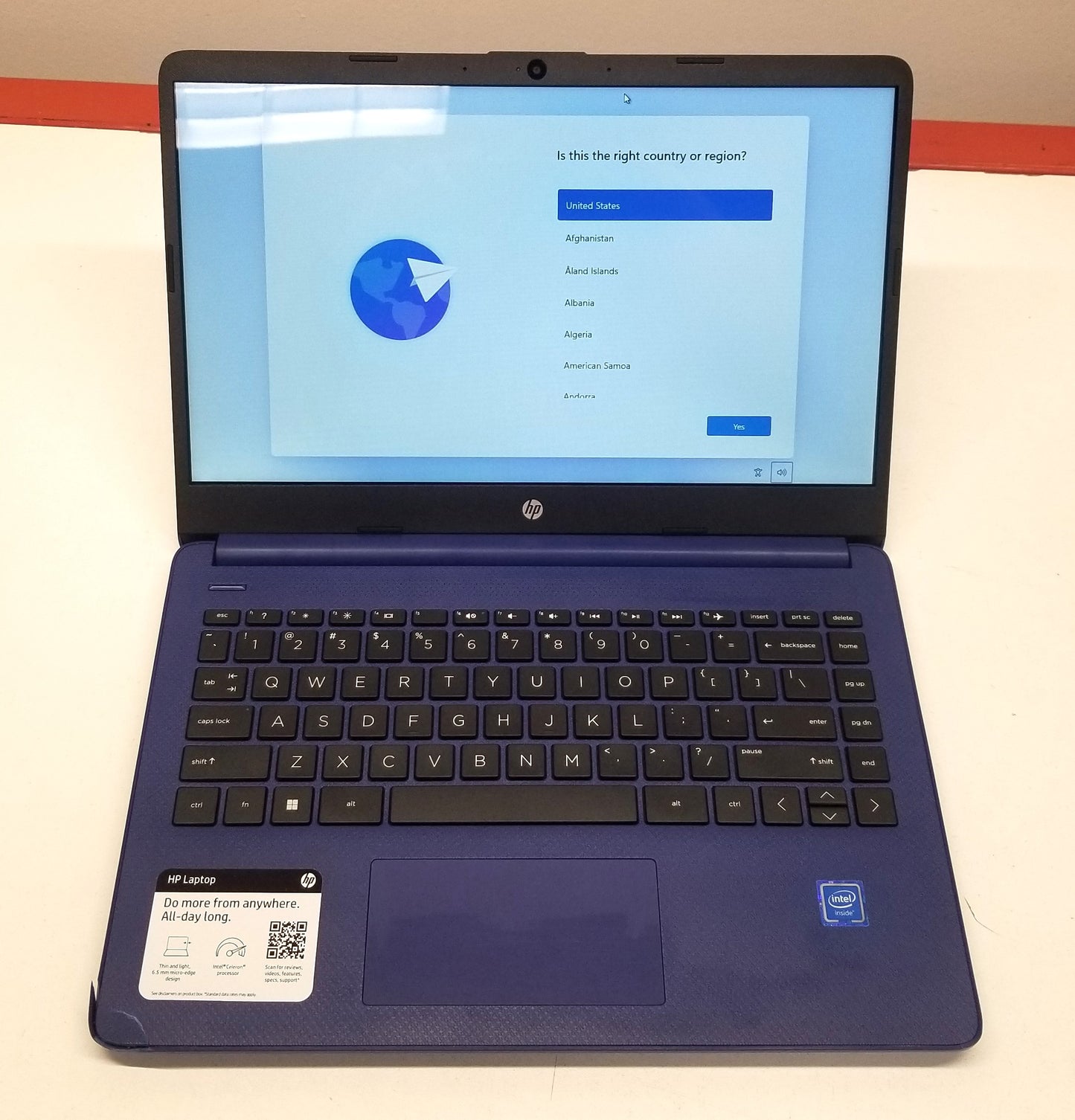 HP 14-DQ0010NR N-4120 2.1GHz, 4GB RAM, 64GB SSD