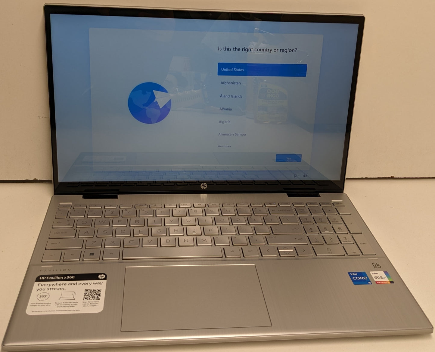 PAVILION X360 15-ER1025OD I5-1235U@1.3GHZ, 8GB,256GB