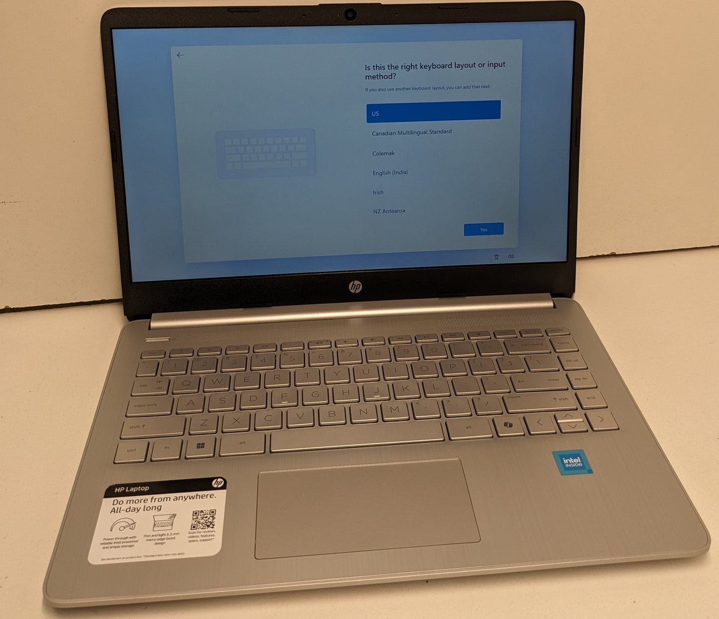 HP 14-DQ3500NR N4500@1.1GHZ, 4GB, 64GB