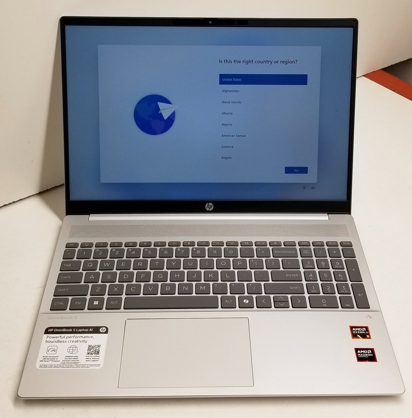 HP OMNIBOOK 5 LAPTOP 16-AG1000NR AMD R5-340 16GB 512GB
