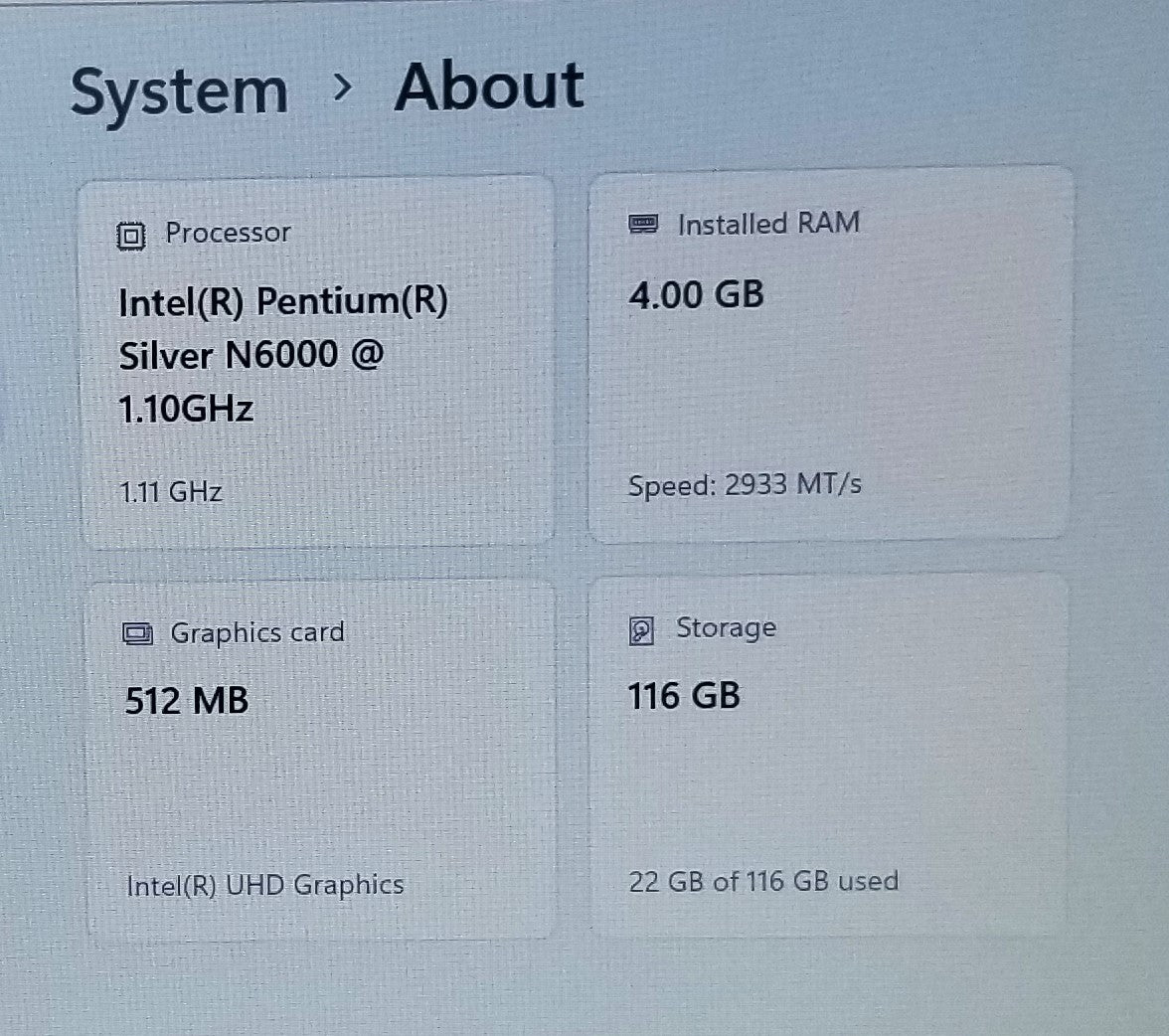 IDEAPAD 1 14IJL7 PS-N6000@1.1GHZ,4GB,128GB