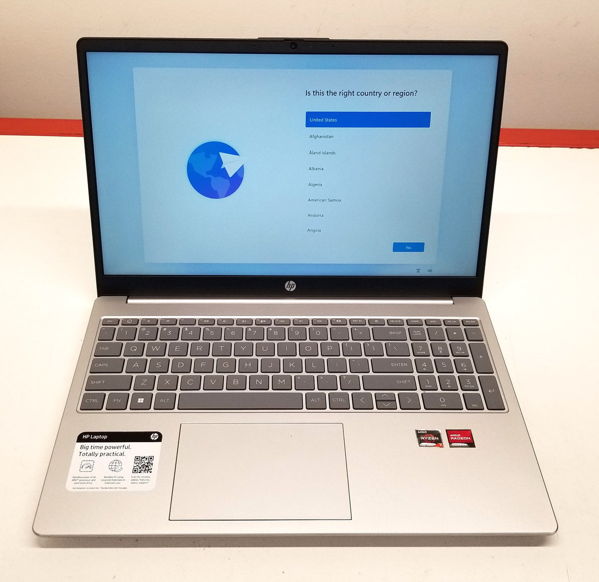 HP 15-FC0077OD 15.6 In R7-7730U, 16GB, 256GB SSD