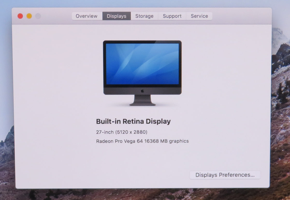 Apple iMac Pro 27in Xeon W-2140B 3.2GHz 64GB RAM 1TB macOS Radeon Pro Vega 64