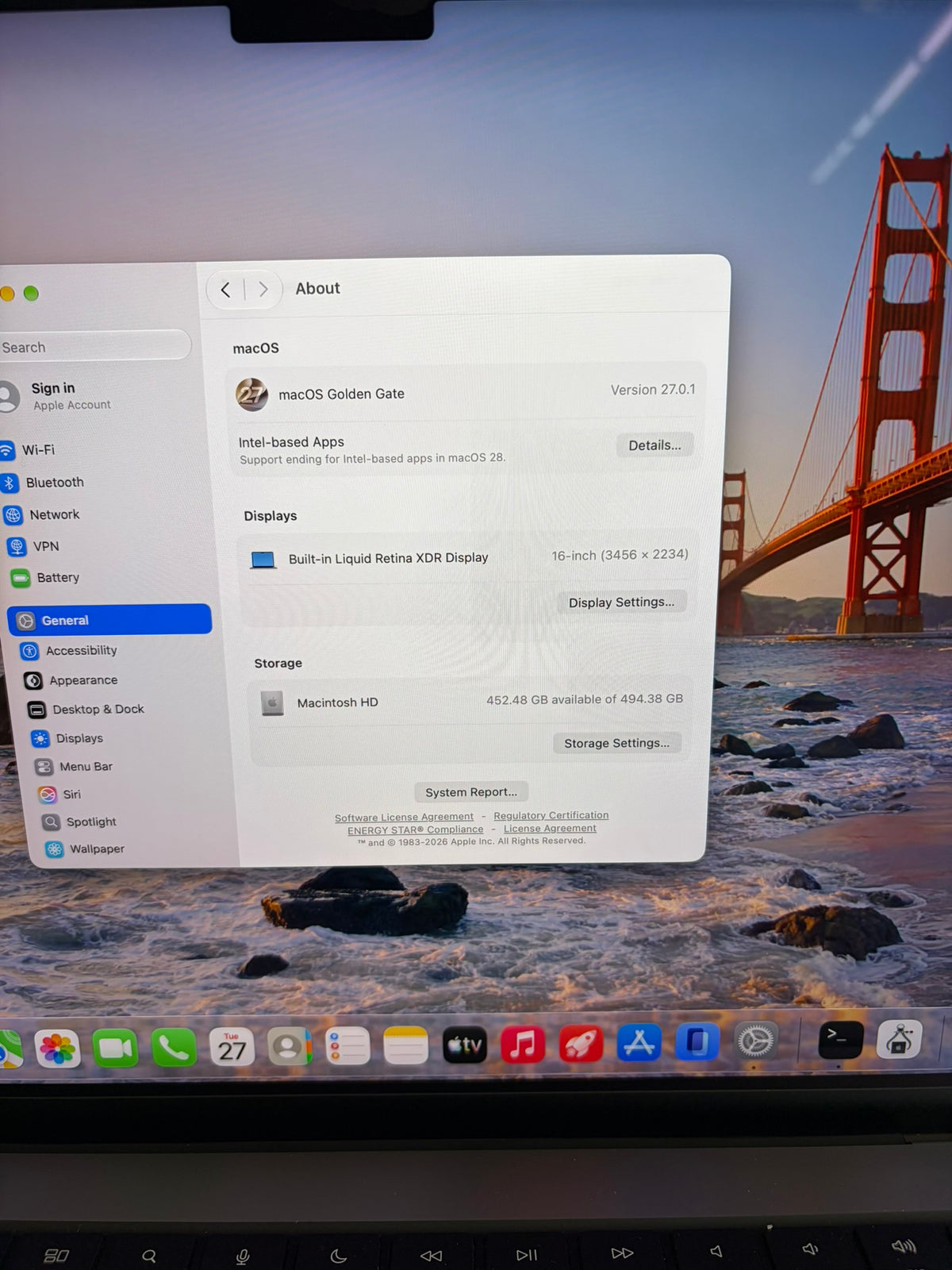 Apple Macbook Pro 2023 16in Retina M2 Pro 16GB RAM 512GB Tahoe A2780